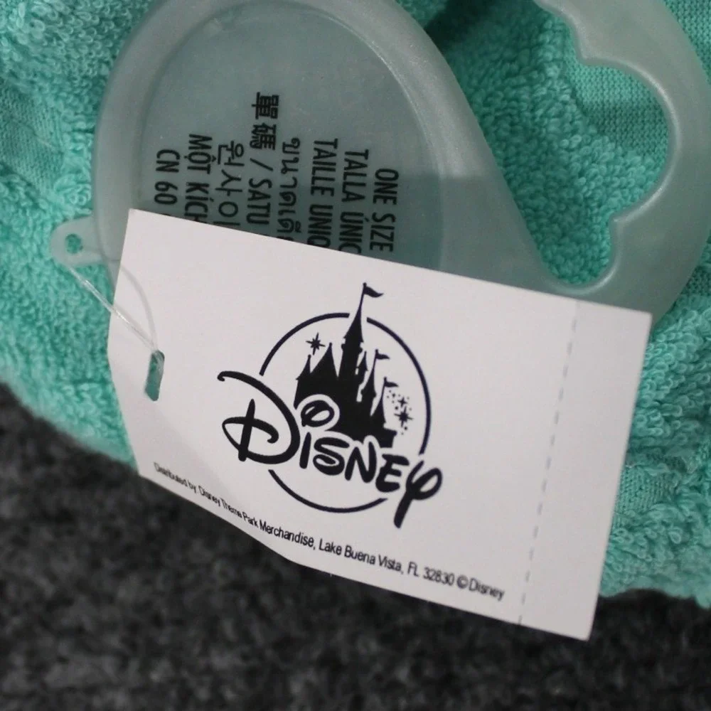 Disney Parks Aqua Terry Cloth Mickey‎ Mouse Bucket Hat One Size NWT